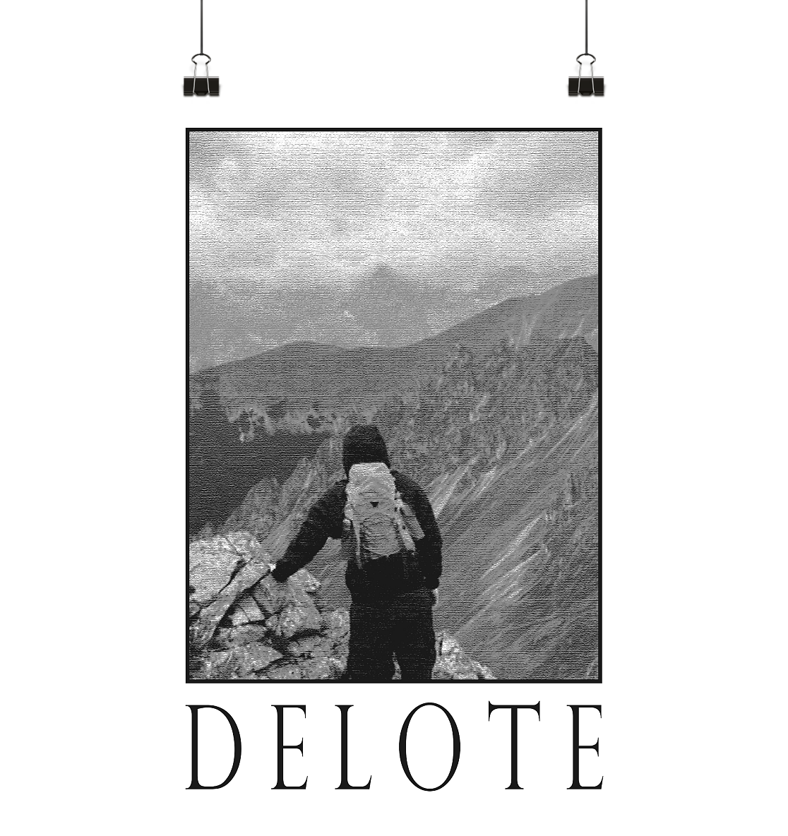 DELOTE Hiking Poster DIN A3 - Delote