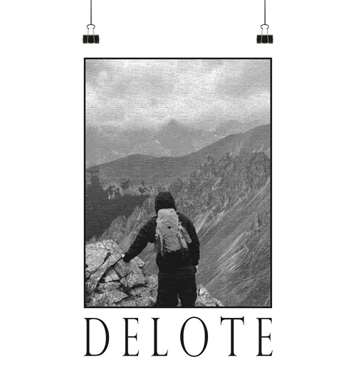 DELOTE Hiking Poster DIN A3 - Delote