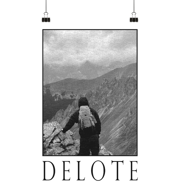 DELOTE Hiking Poster DIN A3 - Delote